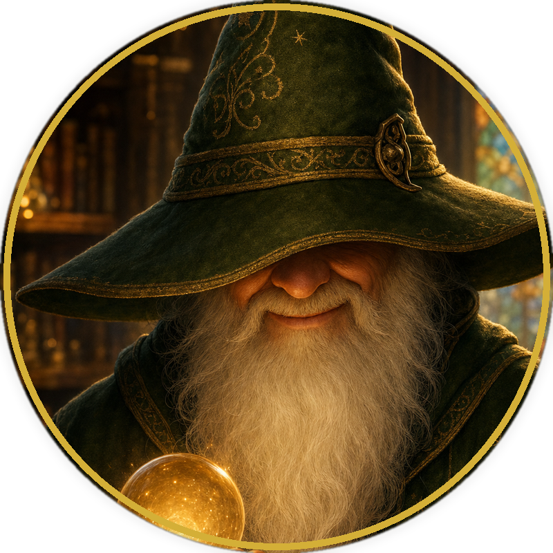 Illustrated portrait of a hooded, faceless figure representing the third founder
