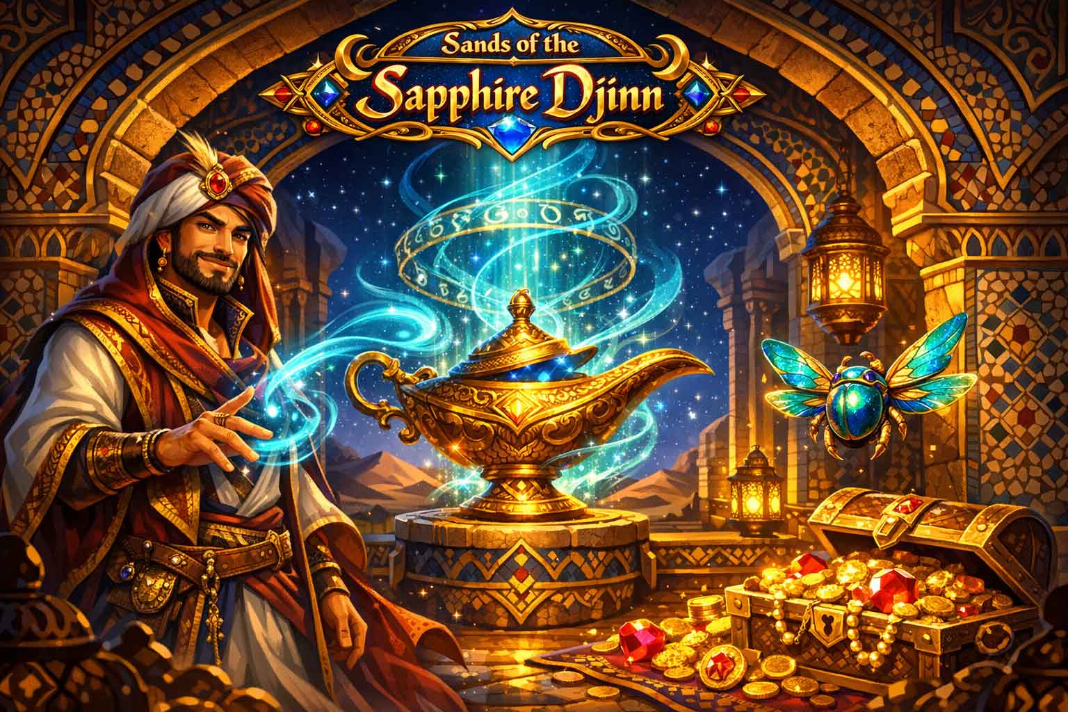 Sands of the Sapphire Djinn key art
