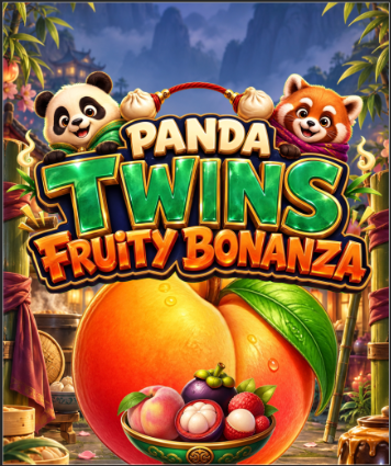 Panda Twins Fruity Bonanza key art